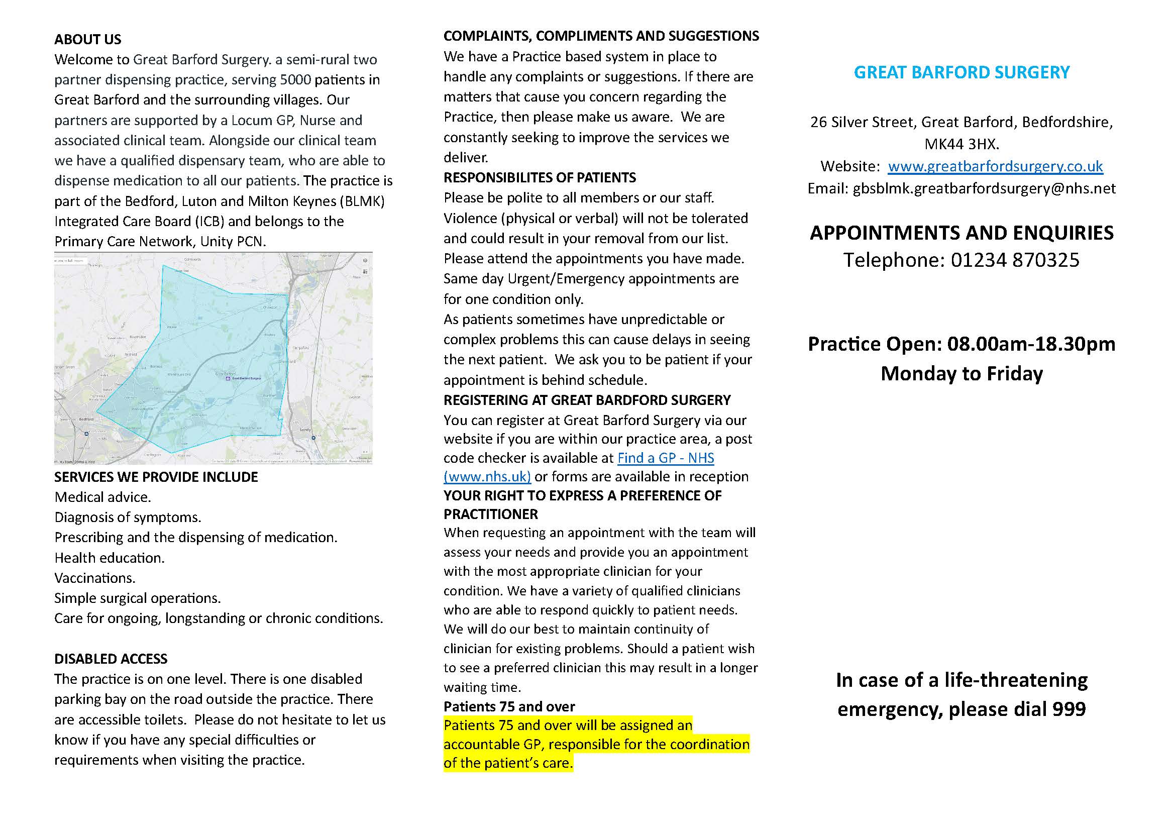 october newsletter page 1